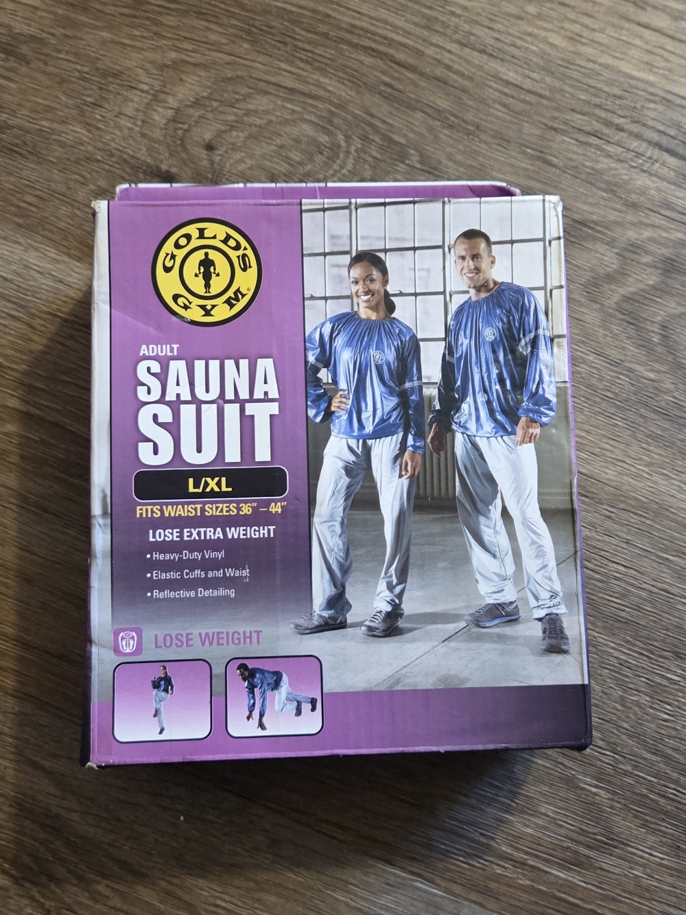 Women's Blue Sauna Track Pants & Top Set - L/XL